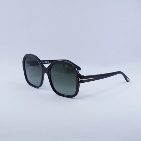 ?️ New Tom Ford Hanley FT1034 01B Sunglasses - Shiny Black Frame main image 10